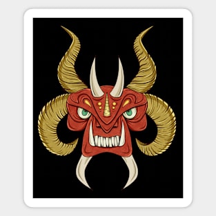 Red Devil Mask Magnet